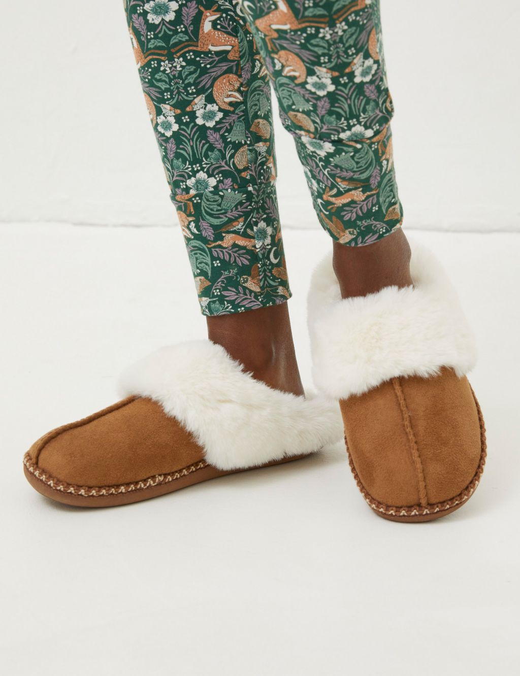 Faux Fur Lined Mule Slippers image 5