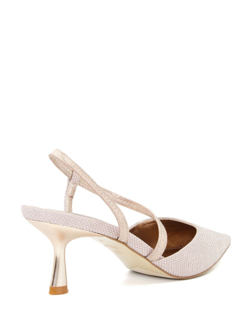Kitten Heel Pointed Court Shoes image 5