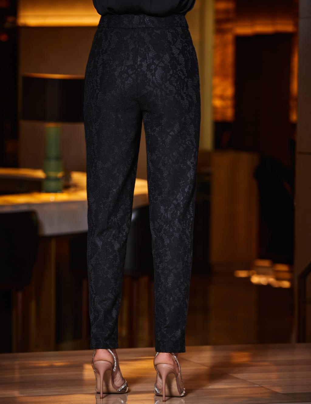 Tuxedo Lace Tapered Trousers image 4