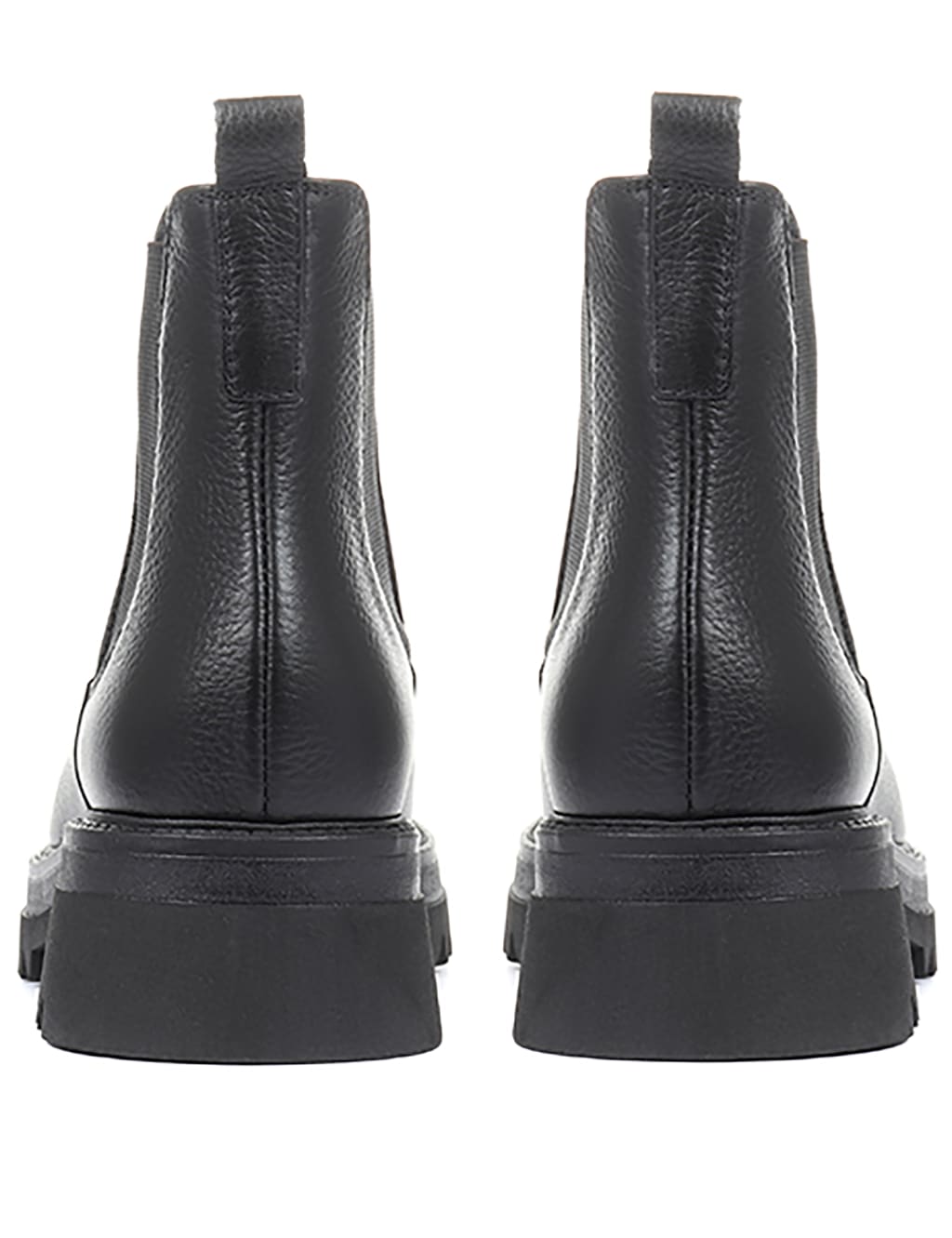 Leather Chelsea Flatform Ankle Boots image 4