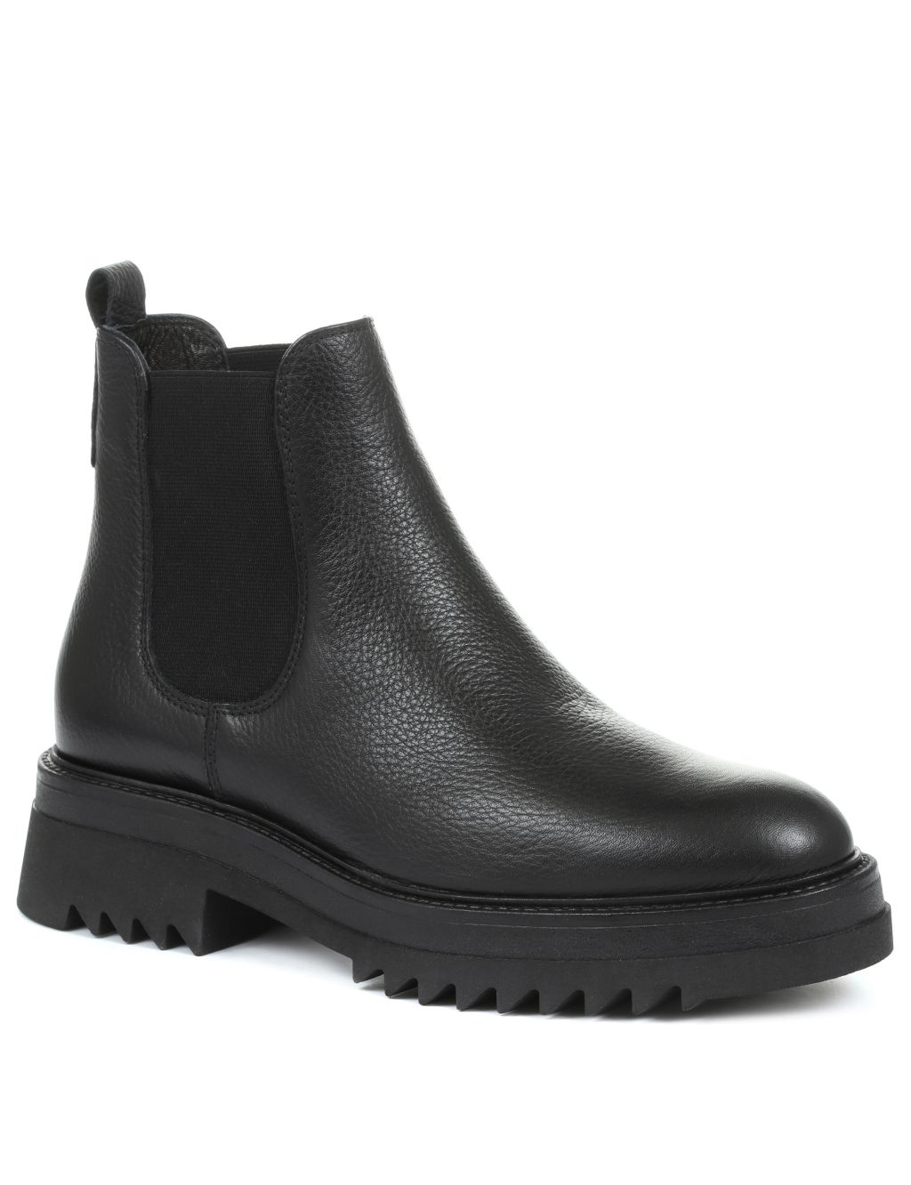 Leather Chelsea Flatform Ankle Boots image 2
