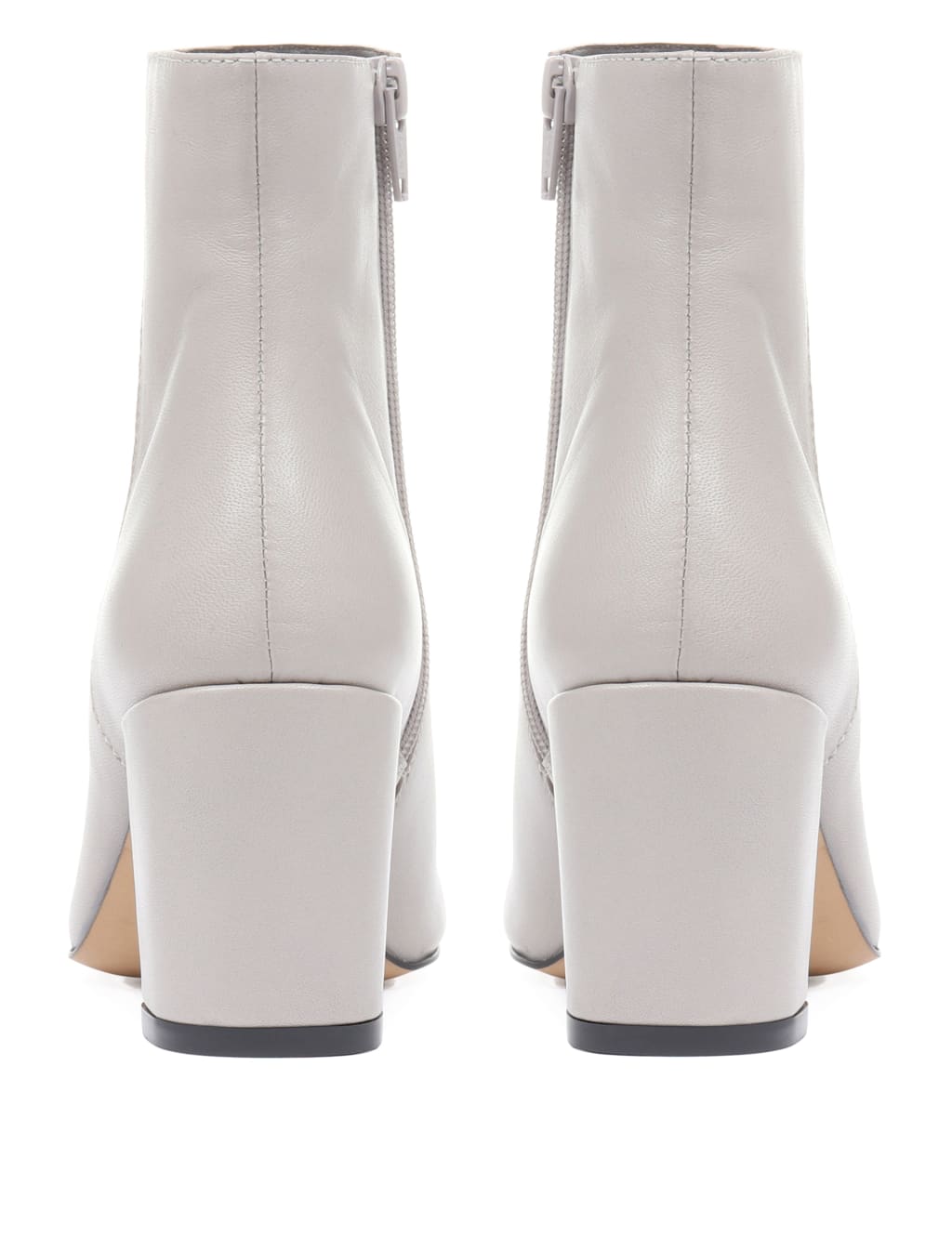 Leather Block Heel Ankle Boots image 3