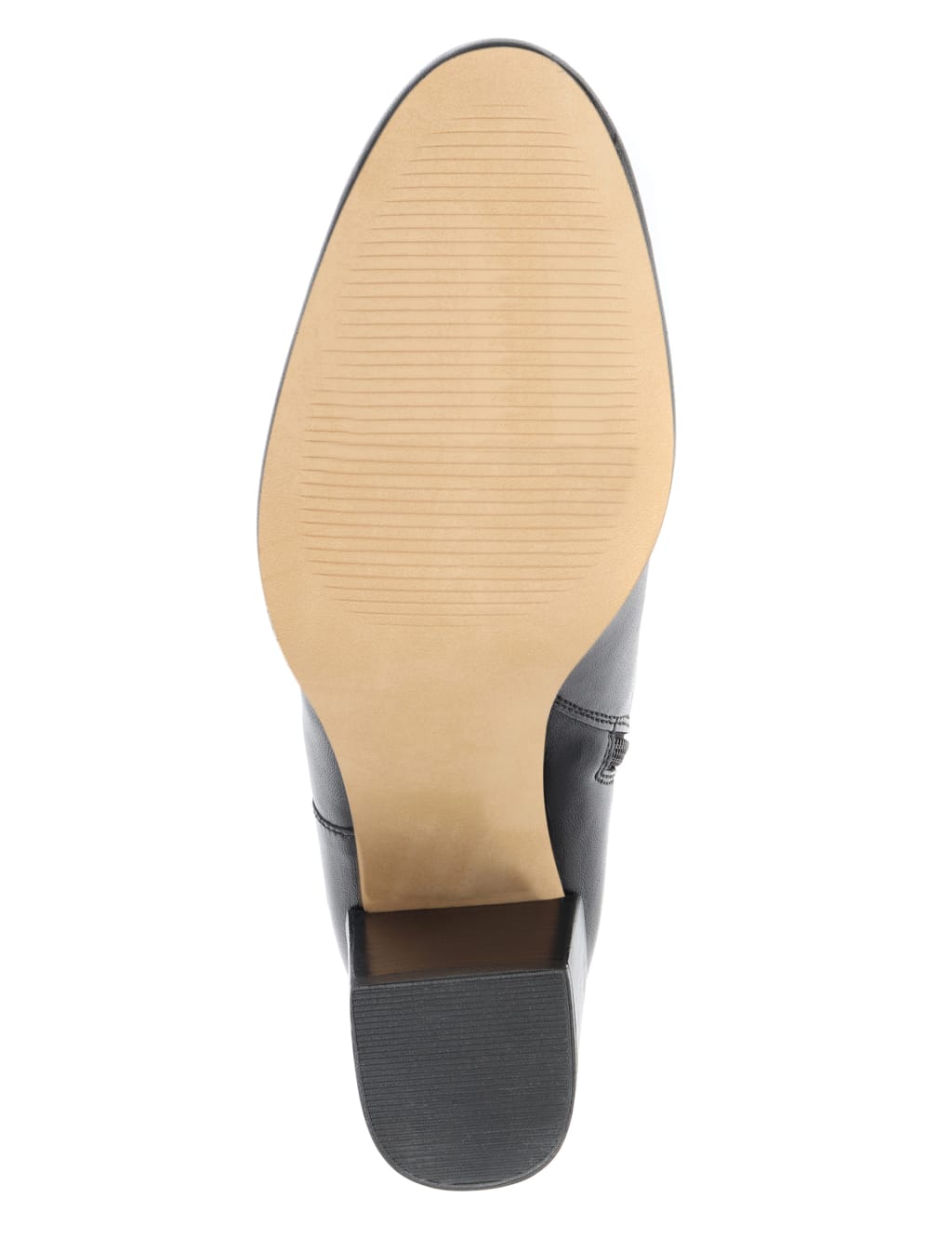 Leather Block Heel Ankle Boots image 5