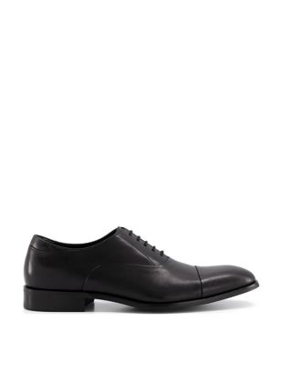 Dune London Men's Leather Oxford Shoes - 11 - Black, Black