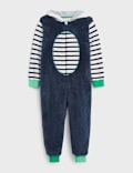 Fleece Shark Hooded Onesie (3-10 Yrs)