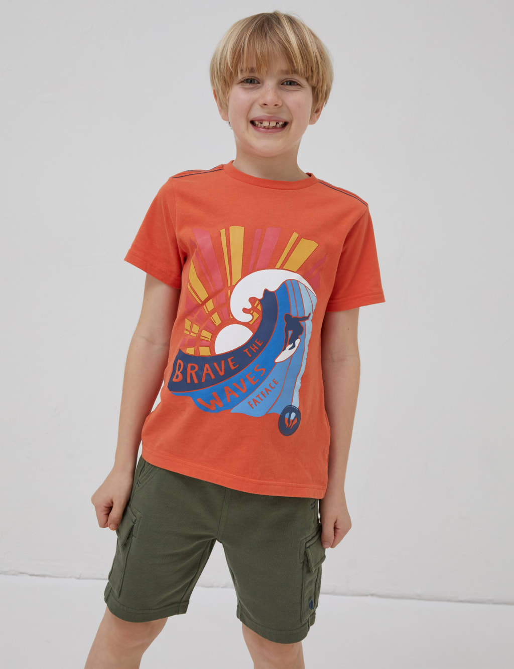 Pure Cotton Waves Graphic T-Shirt (3-13 Yrs) image 1