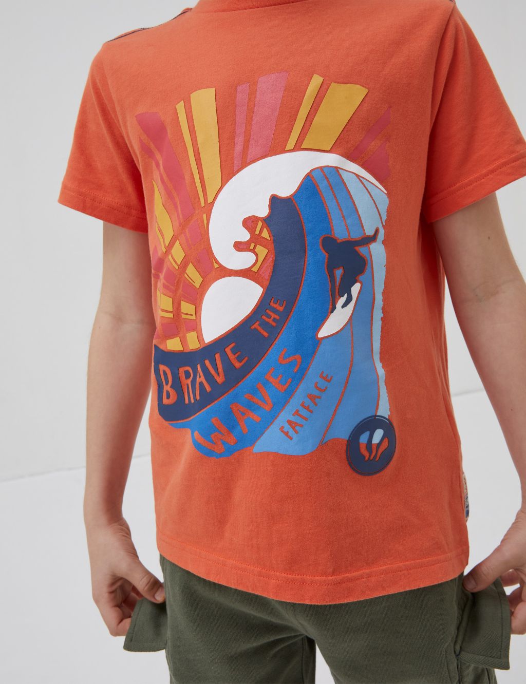 Pure Cotton Waves Graphic T-Shirt (3-13 Yrs) image 2