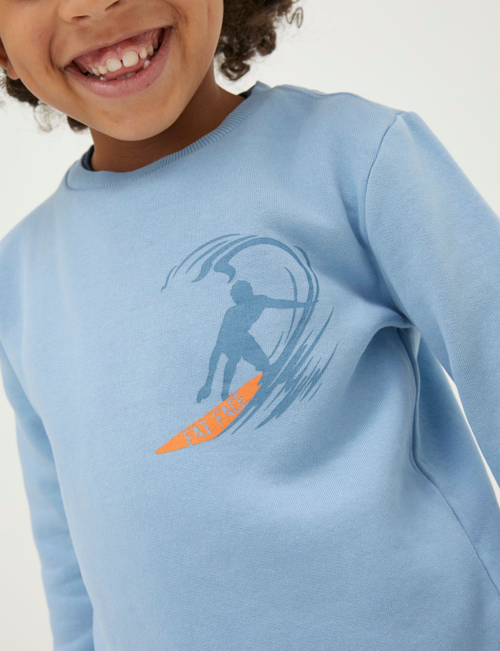 Cotton Rich Surf Print Sweatshirt (3-13 Yrs) image 2