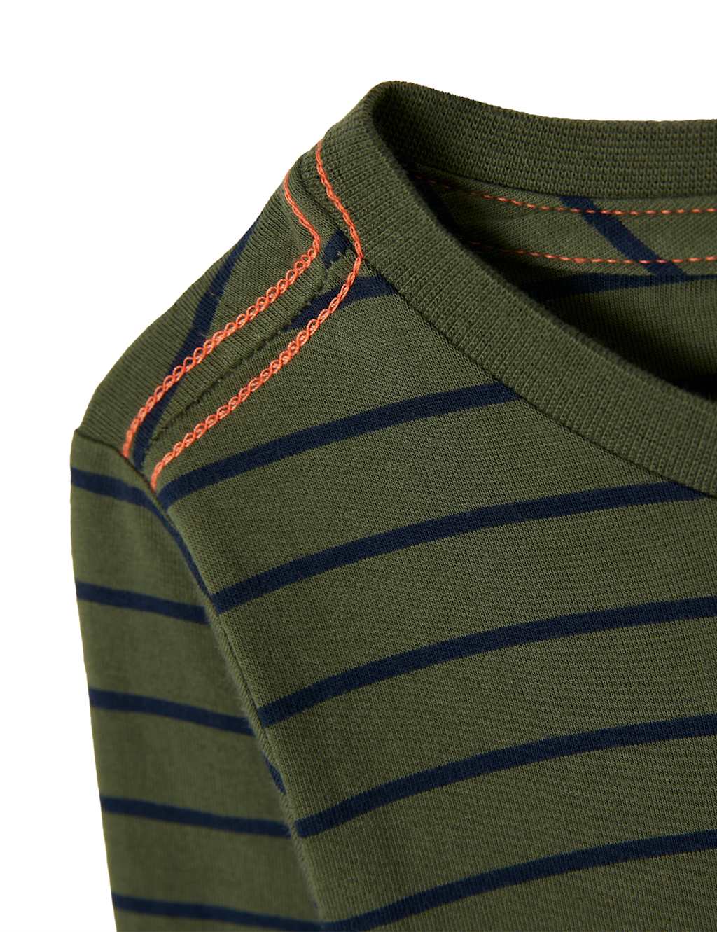 Pure Cotton Striped Dinosaur T-Shirt (2 -8 Yrs) image 4