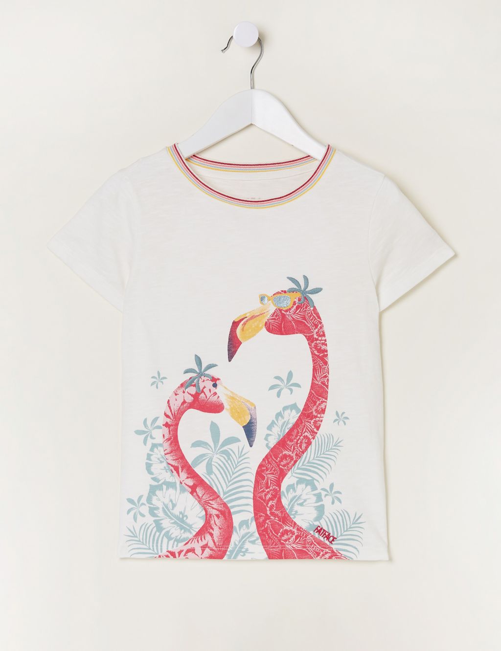 Pure Cotton Flamingo T-Shirt (3-13 Yrs)