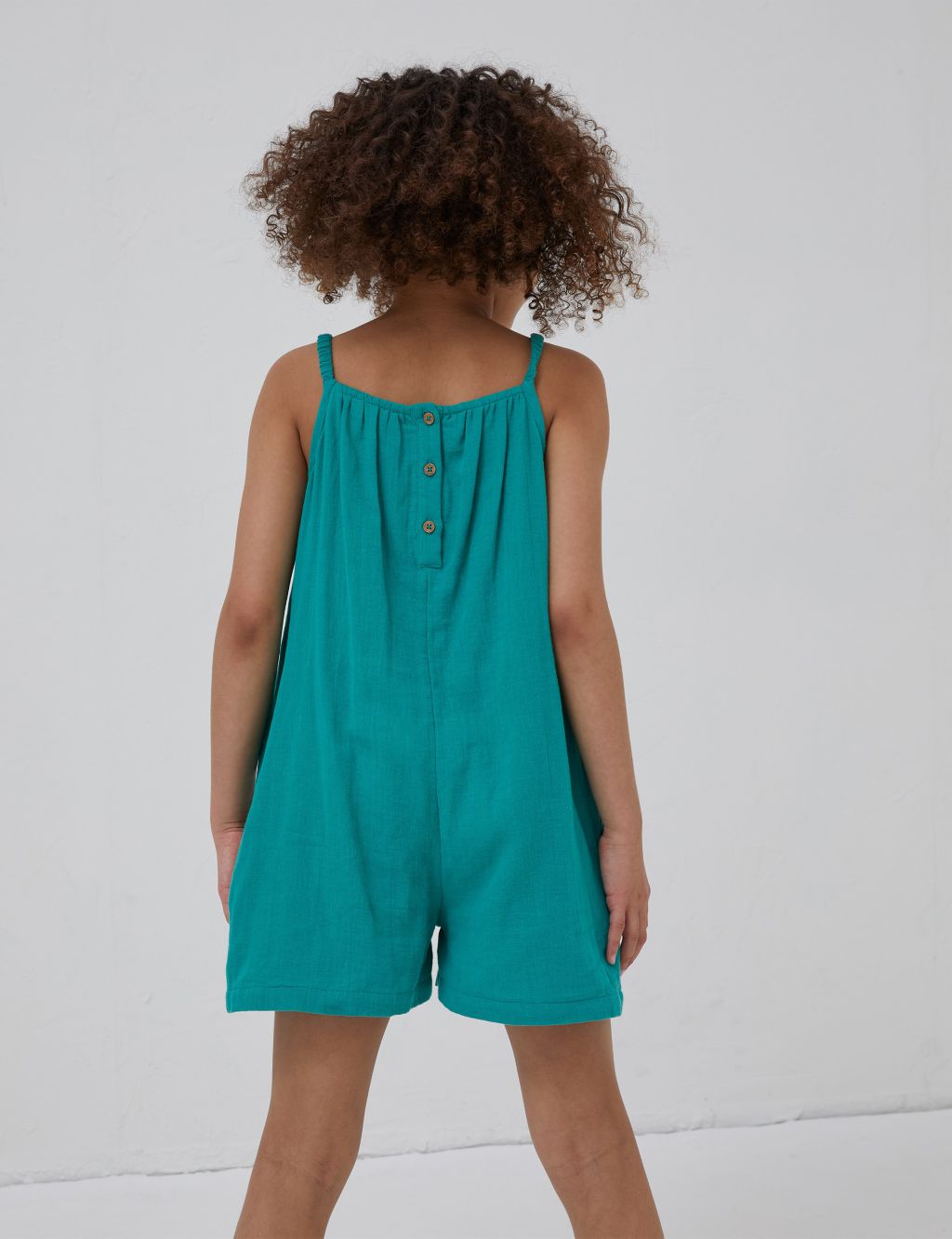 Pure Cotton Embroidered Playsuit (3-13 Yrs) image 5
