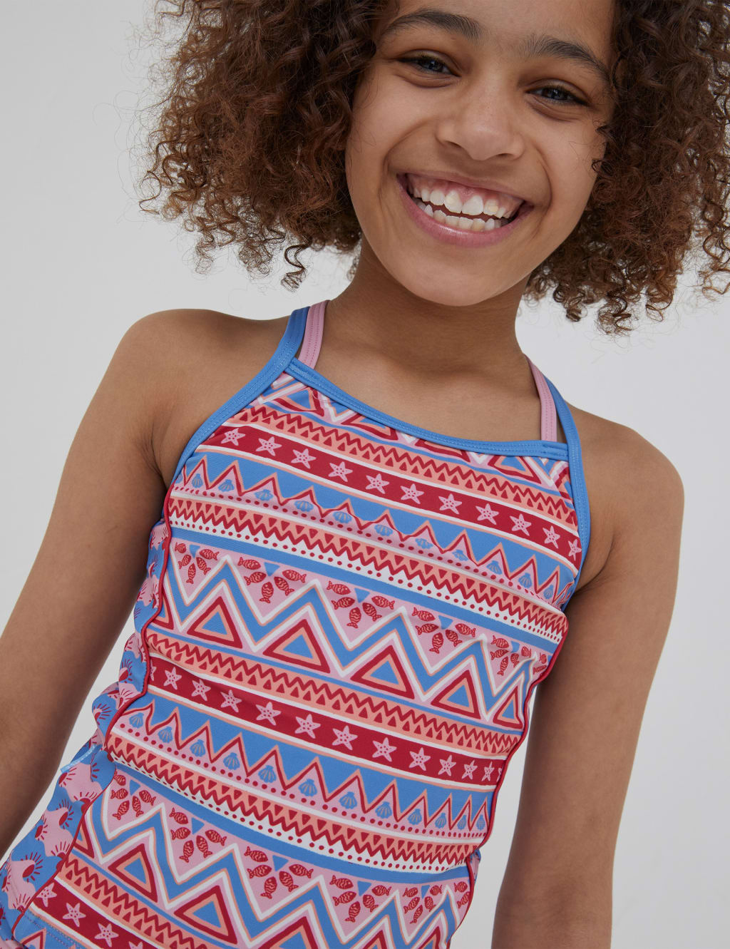 Aztec Print Tankini (3-13 Yrs) image 3
