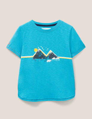 Pure Cotton Polar Bear T-Shirt (3-10 Yrs), White Stuff