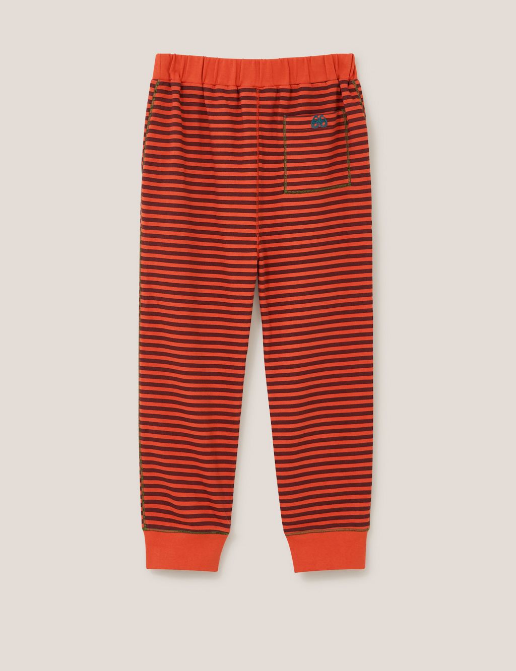Cotton Rich Striped Joggers (3-10 Yrs) image 2