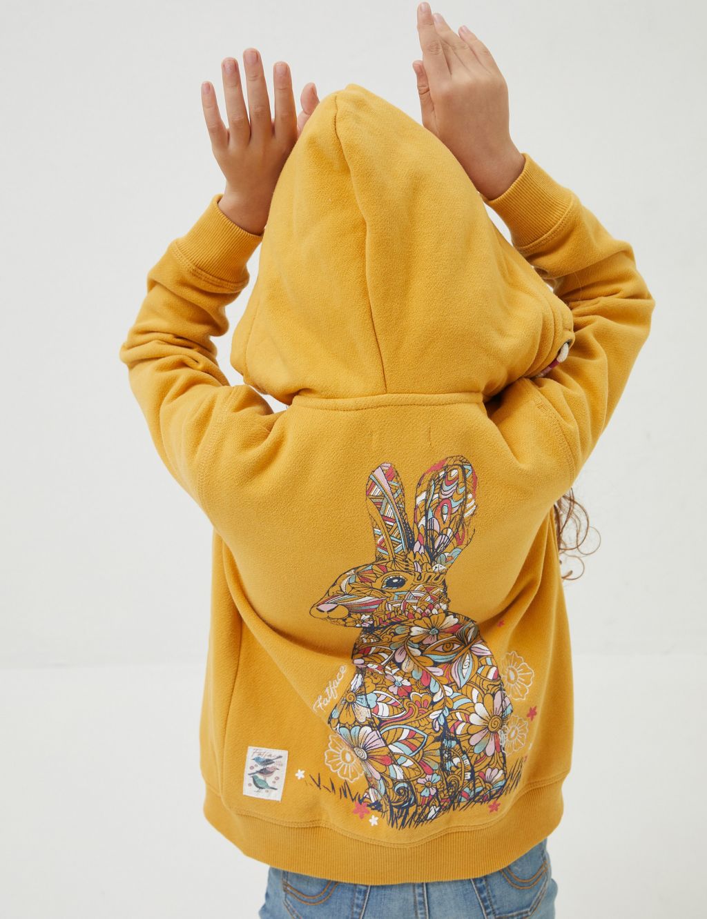 Cotton Rich Bunny Zip Hoodie (3-13 Yrs) image 3