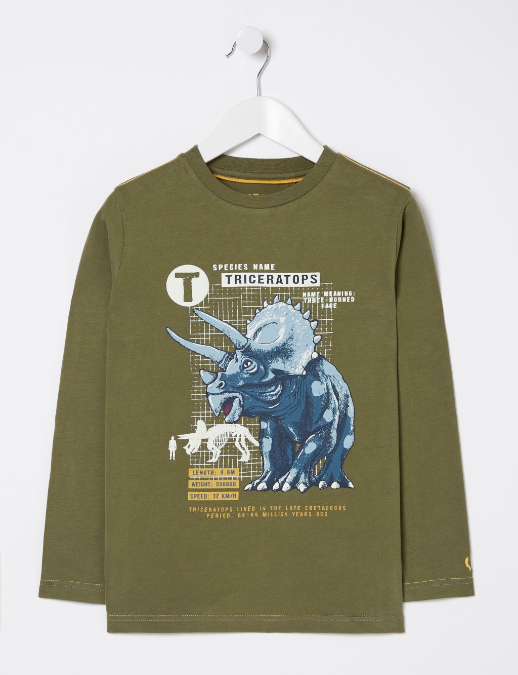 Pure Cotton Dinosaur T-Shirt (3-13 Yrs) image 1