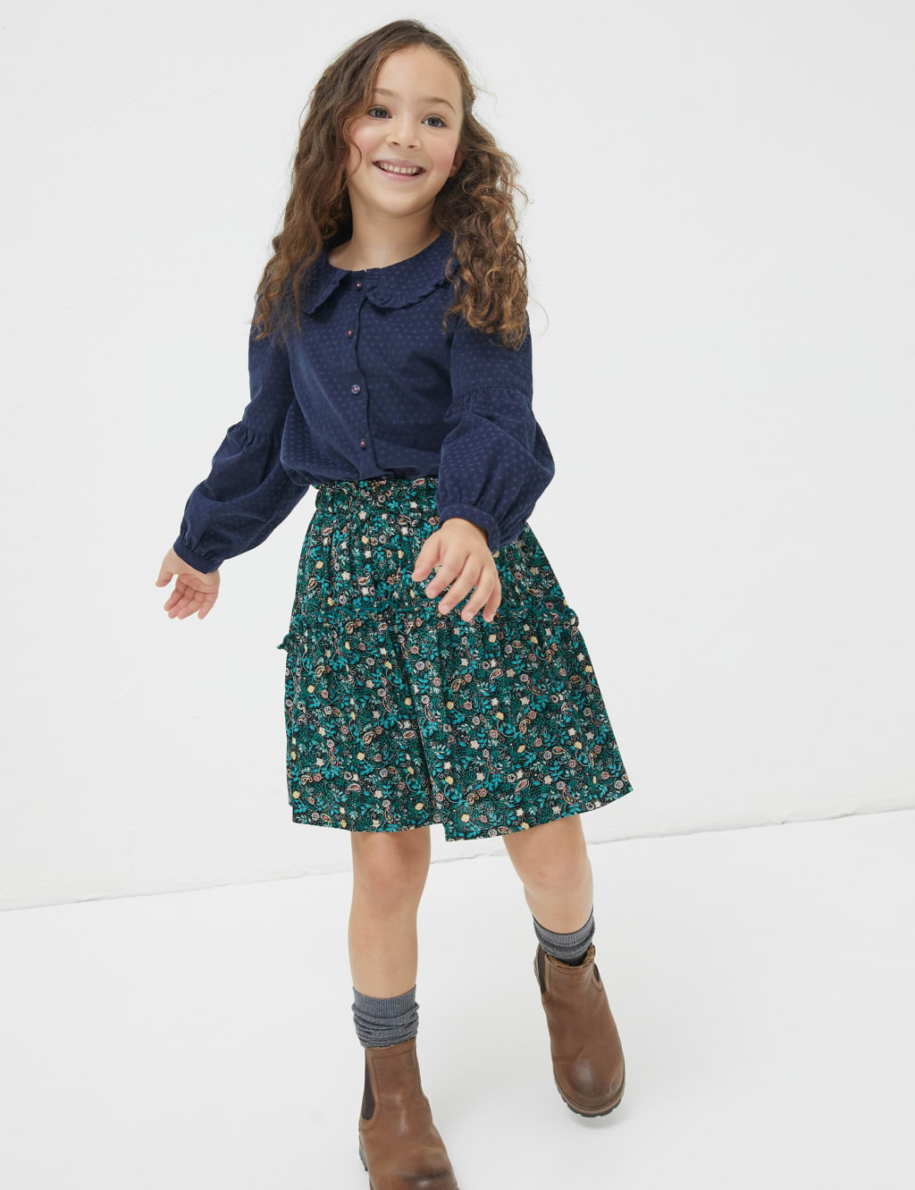 Floral Skater Skirt (3-13 Yrs) image 1
