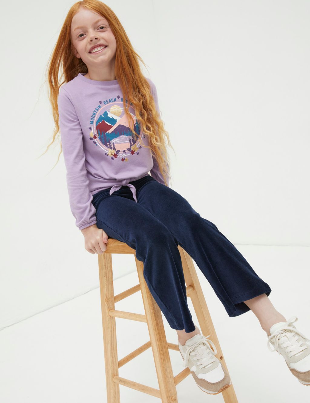 Cotton Rich Flared Leggings (3-13 Yrs) image 3