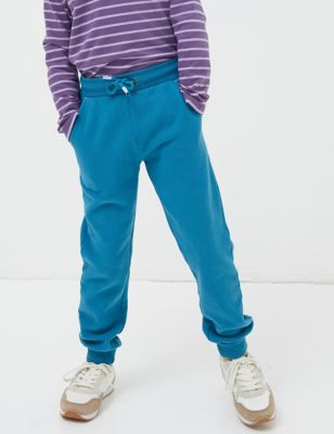 Fatface Girls Cotton Rich Joggers (3-13 Yrs) - 6y - Teal, Teal