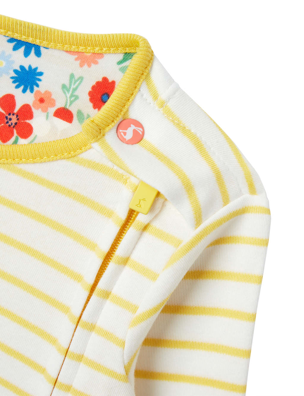 Pure Cotton Striped Bunny All in One (0 - 2 Yrs) image 3