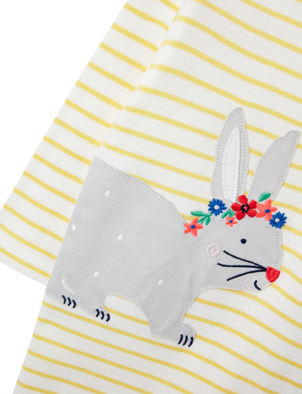 Pure Cotton Striped Bunny All in One (0 - 2 Yrs) image 4