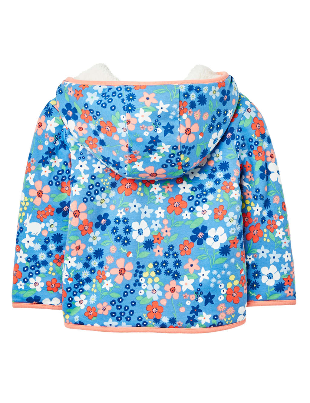 Floral Reversible Hooded Jacket (0 - 3 Yrs) image 2
