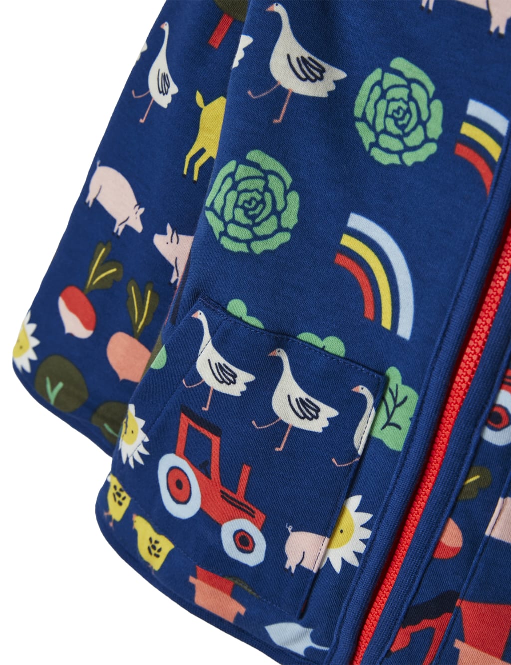 Floral Reversible Hooded Jacket (0 - 3 Yrs) image 3