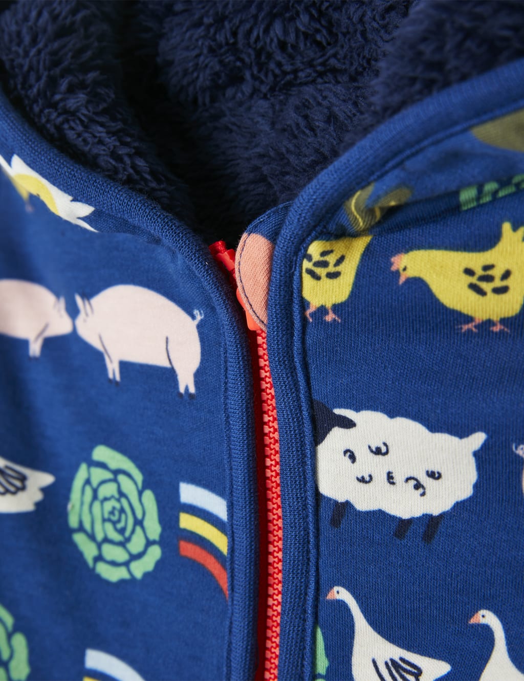 Floral Reversible Hooded Jacket (0 - 3 Yrs) image 5