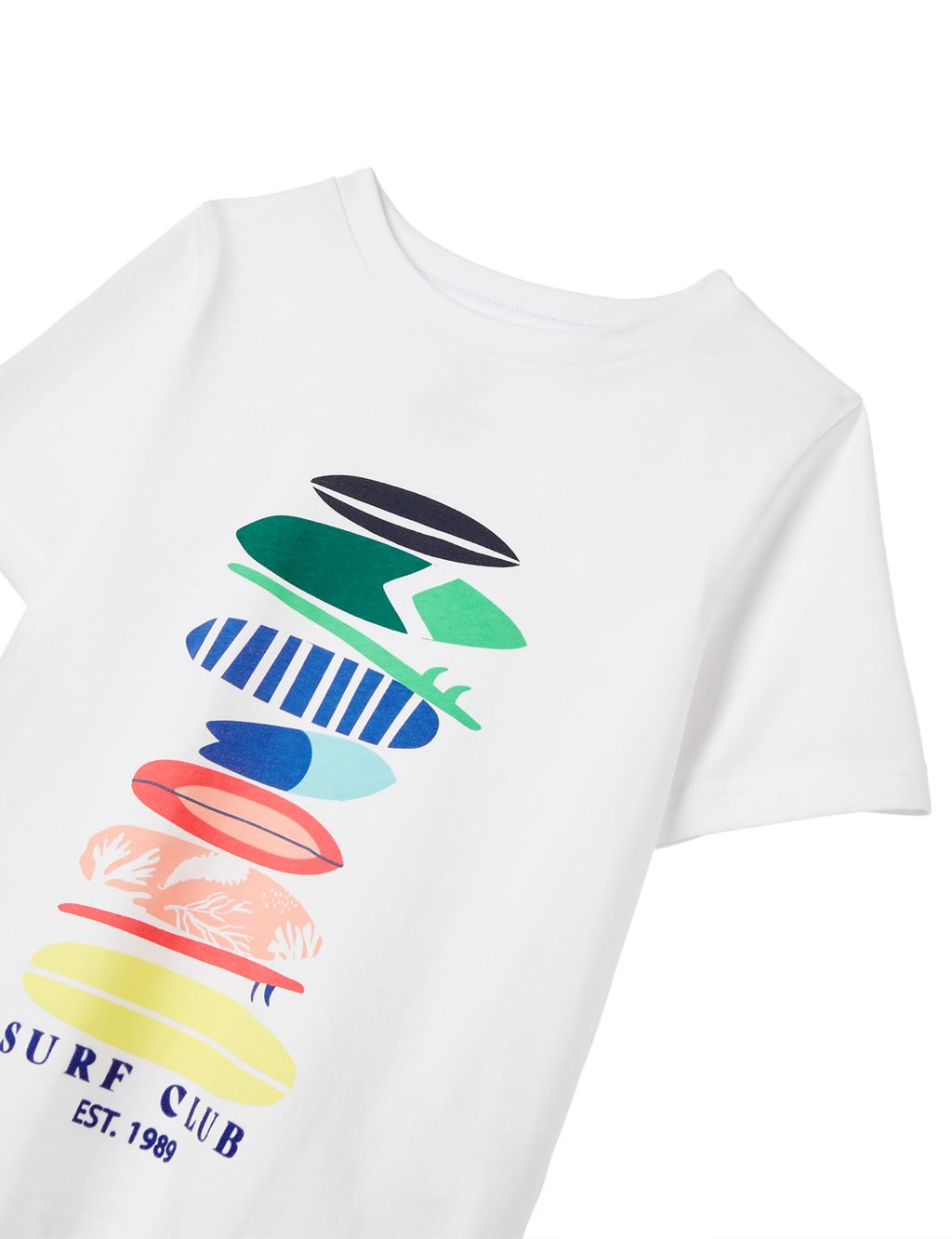 Pure Cotton Surfboard Graphic T-Shirt (2-12 Yrs) image 2