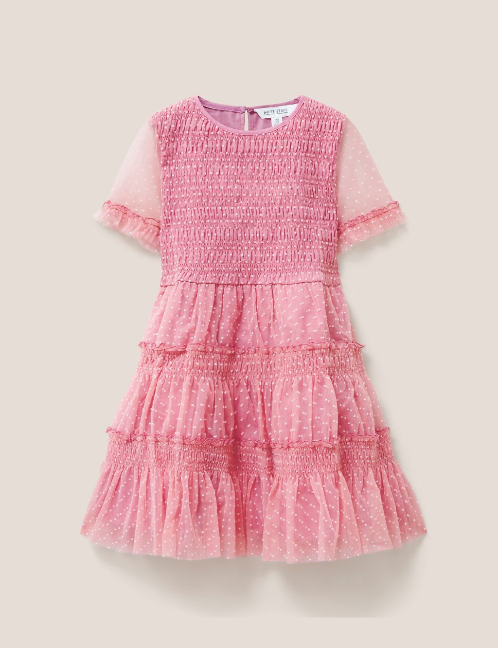 Tulle Tiered Spotted Party Dress (3-10 Yrs) image 1