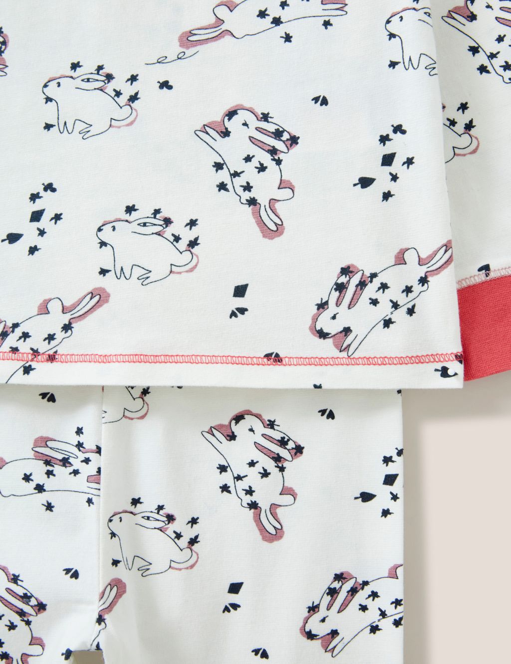 Cotton Rich Bunny Print Pyjamas (3-10 Yrs) image 2