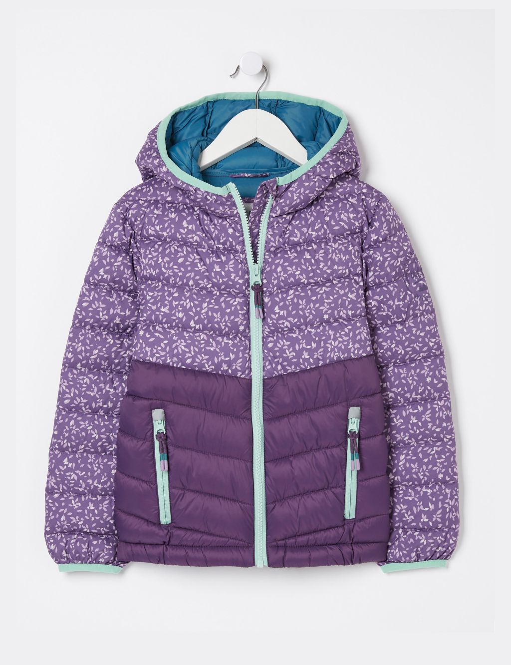 Striped Hooded Padded Jacket (3-13 Yrs) image 2