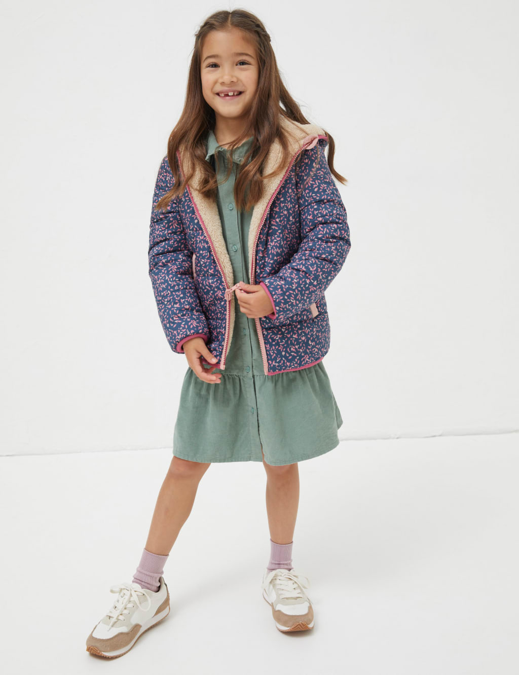 Reversible Printed Hooded Jacket (3-13 Yrs) image 1