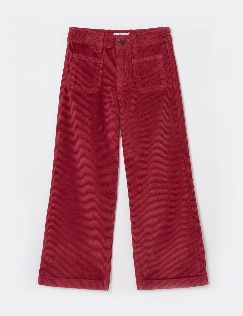 Relaxed Cotton Rich Wide Leg Trousers (3-13 Yrs) image 2