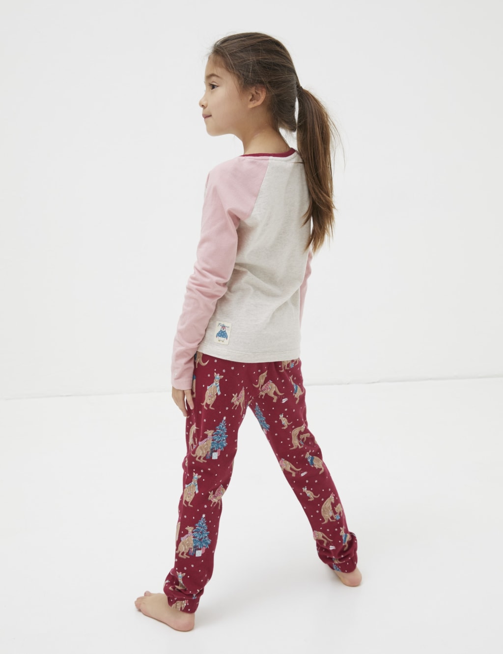 Pure Cotton Christmas Kangaroo Pyjamas  (3-13 Yrs) image 3