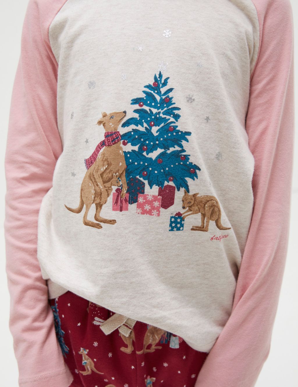 Pure Cotton Christmas Kangaroo Pyjamas  (3-13 Yrs) image 4