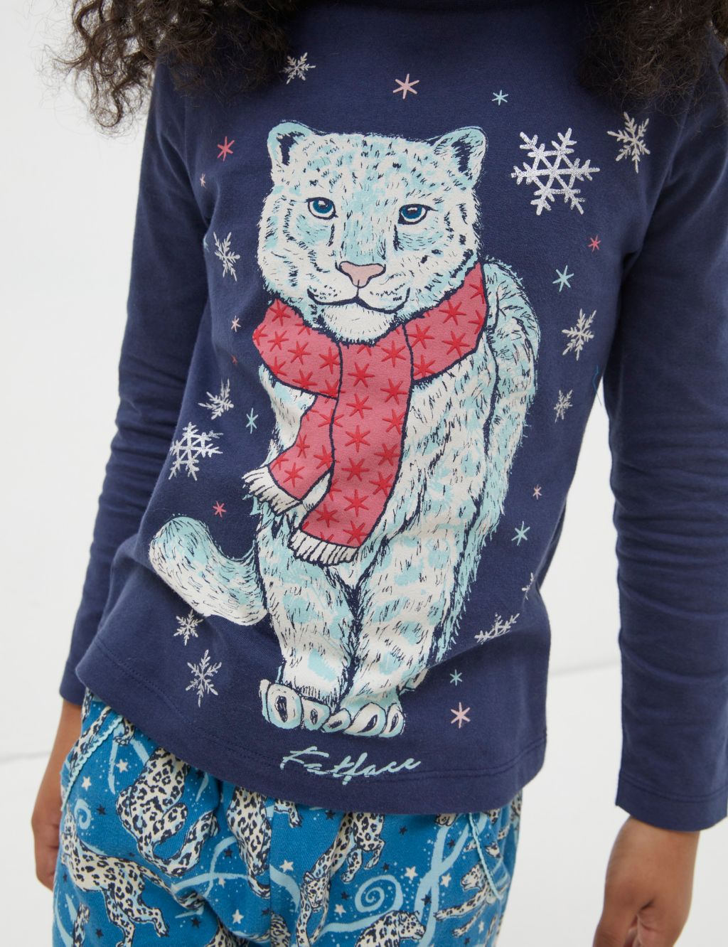 Pure Cotton Snow Leopard Pyjamas  (3-13 Yrs) image 4