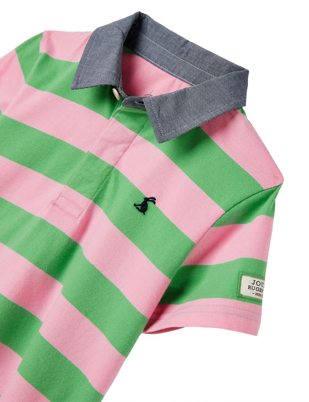 Pure Cotton Striped Polo Shirt (2-12 Yrs) image 3