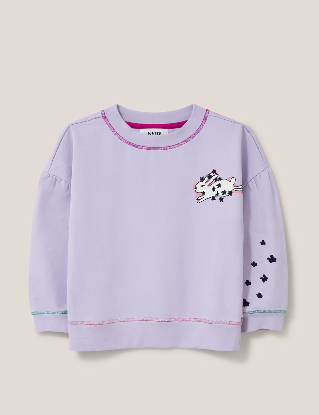 Pure Cotton Rabbit Print Sweatshirt (3-10 Yrs) image 1