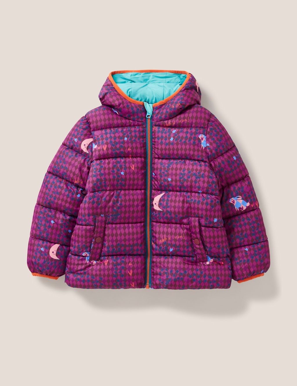 Quilted Printed Padded Jacket (3-10 Yrs) image 1