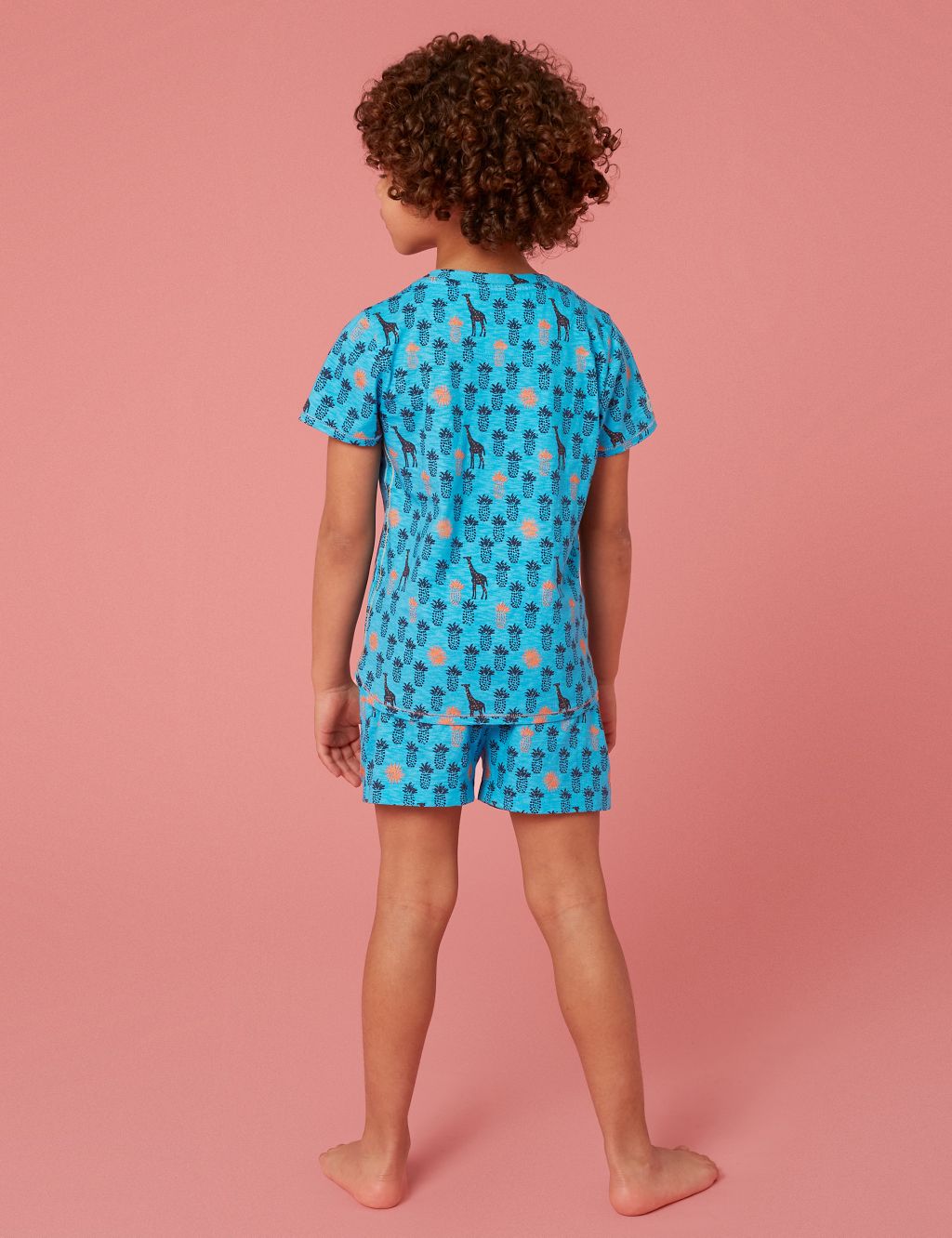 Pure Cotton Tropical Print Short Pyjama Set (3-10 Yrs) image 4
