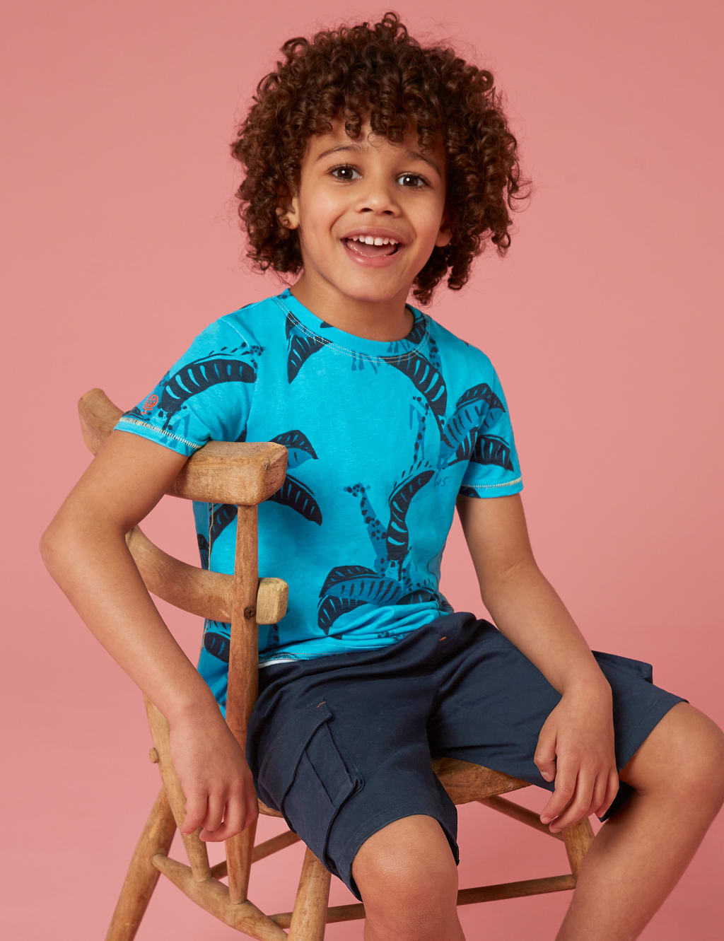 Pure Cotton Banana Leaf Print T-Shirt (3-10 Yrs) image 1
