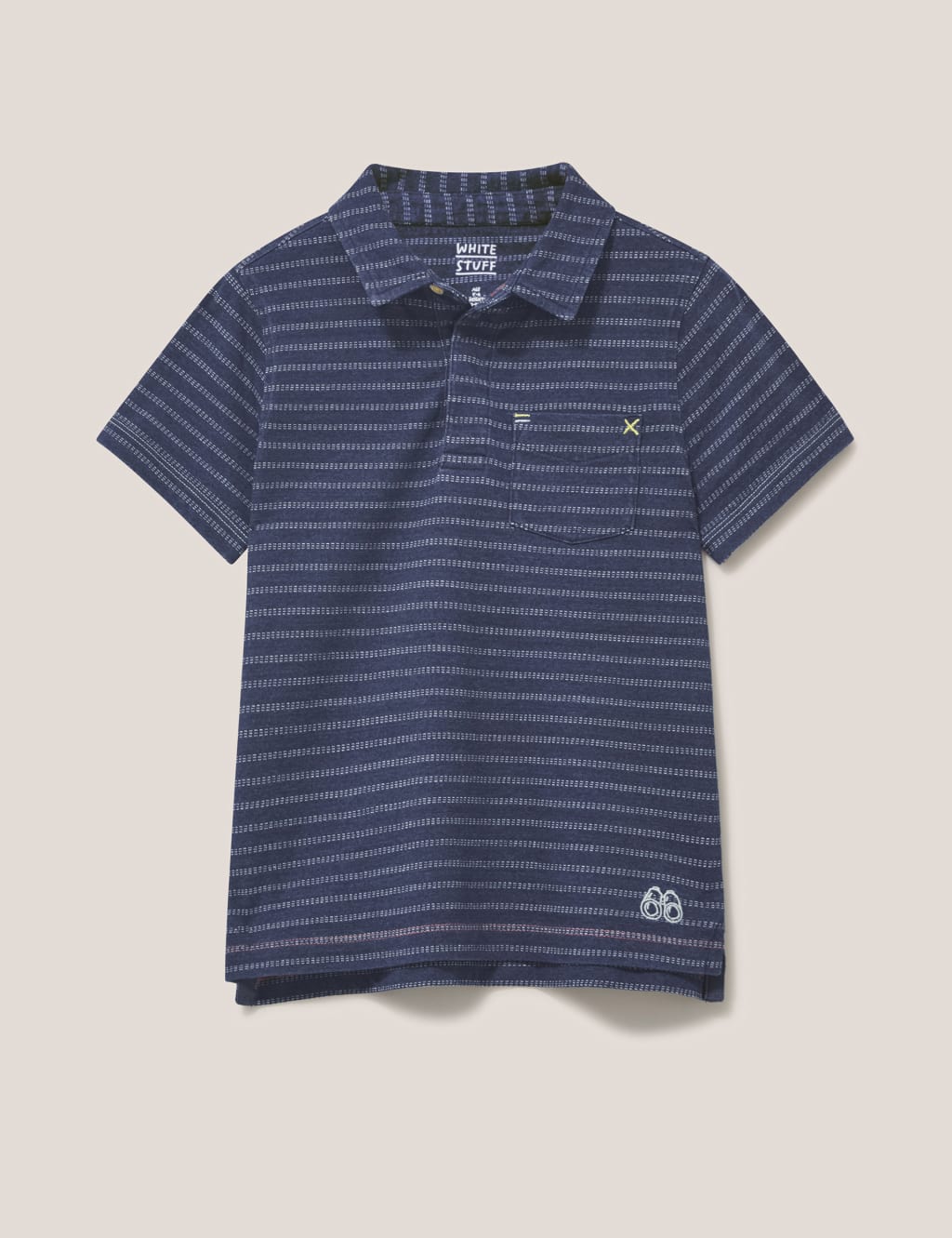 Pure Cotton Striped Polo Shirt (3-10 Yrs) image 2