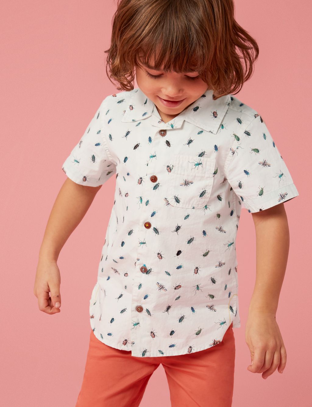 Pure Cotton Insect Print Shirt (3-10 Yrs) image 1