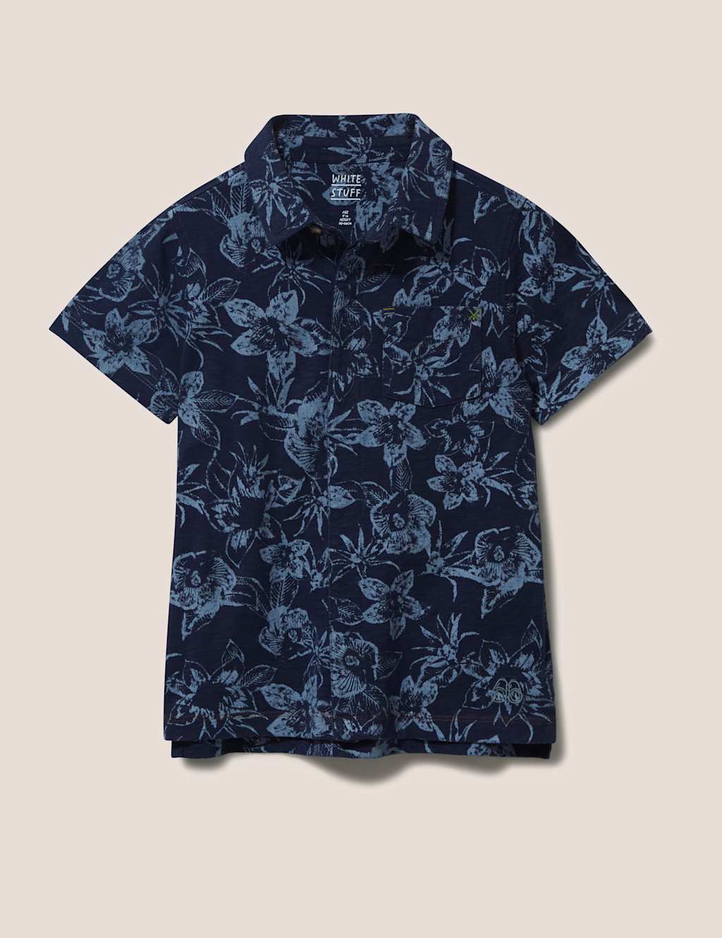 Pure Cotton Palm Print Polo Shirt (3-10 Yrs) image 2