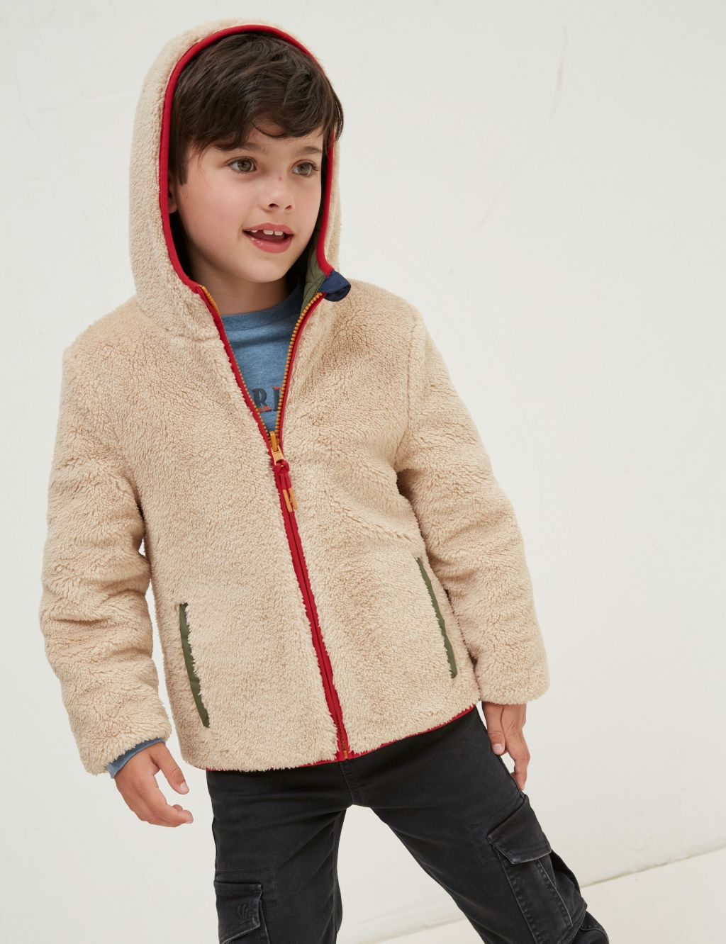 Quilted Fleece Lined Hooded Jacket (3-13 Yrs) image 5