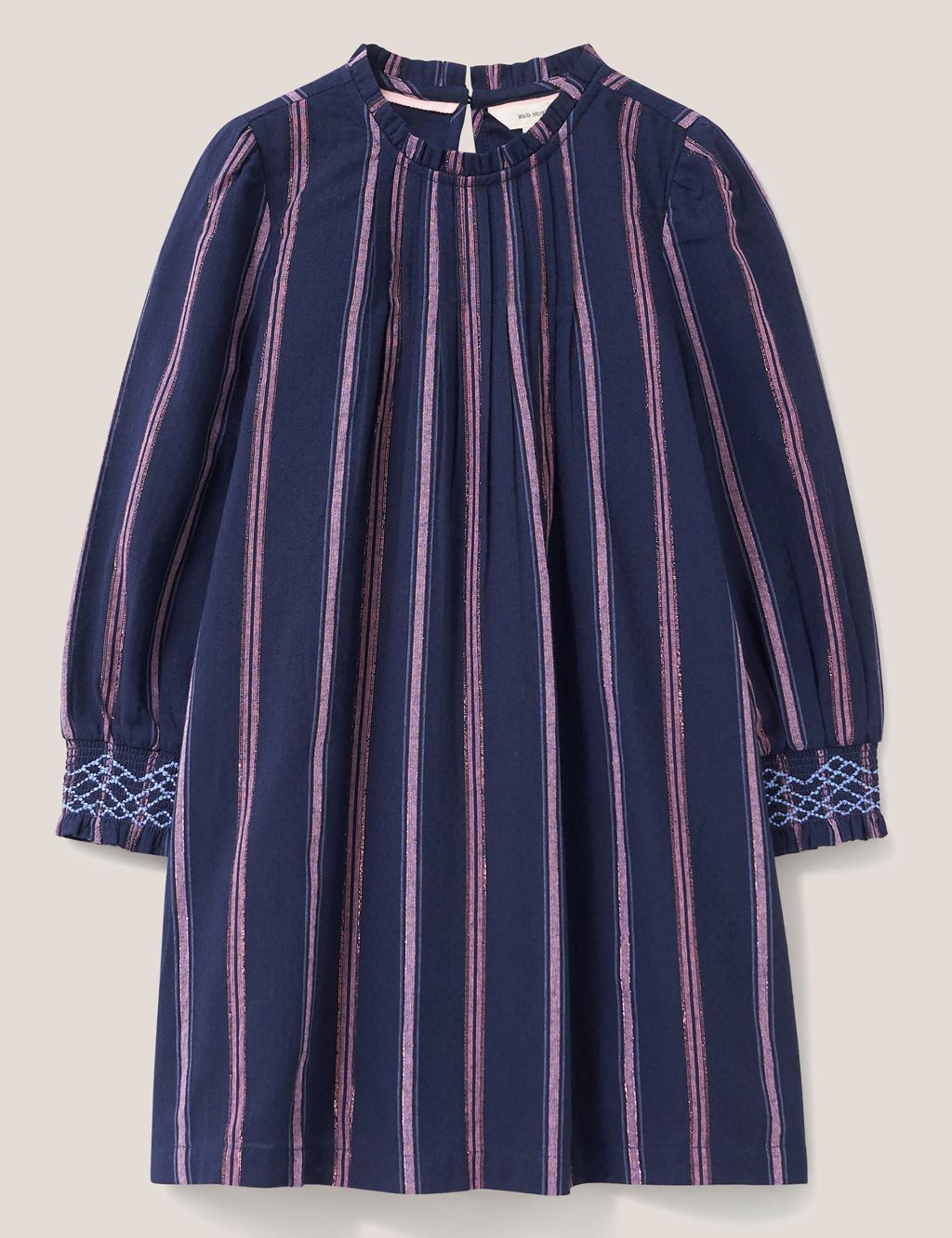 Cotton Rich Striped Dress (3-10 Yrs)