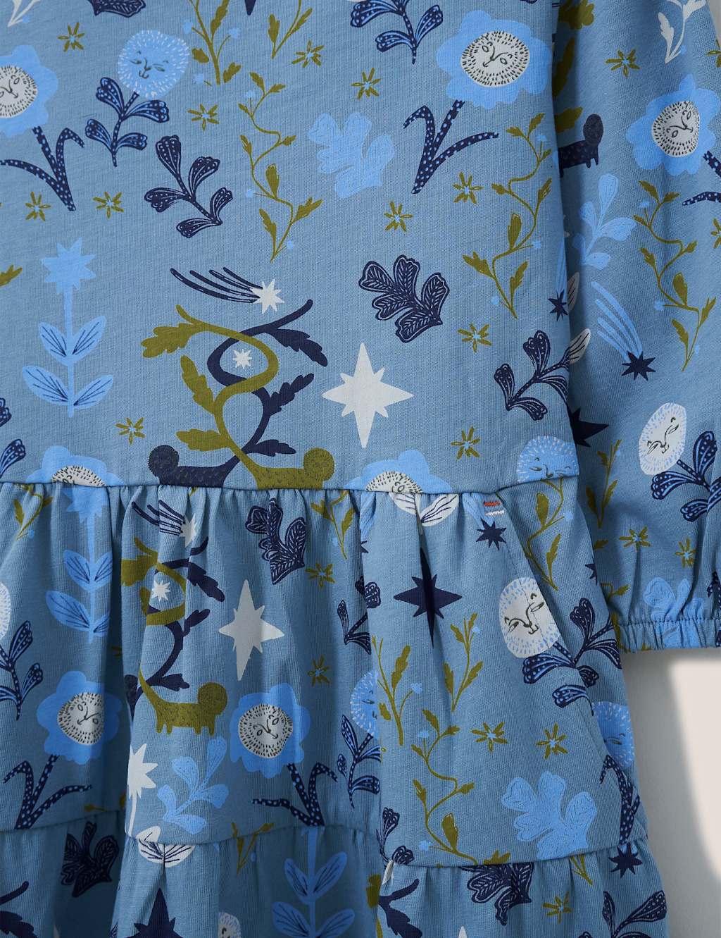 Pure Cotton Floral Dress (3 - 10 Yrs) image 4
