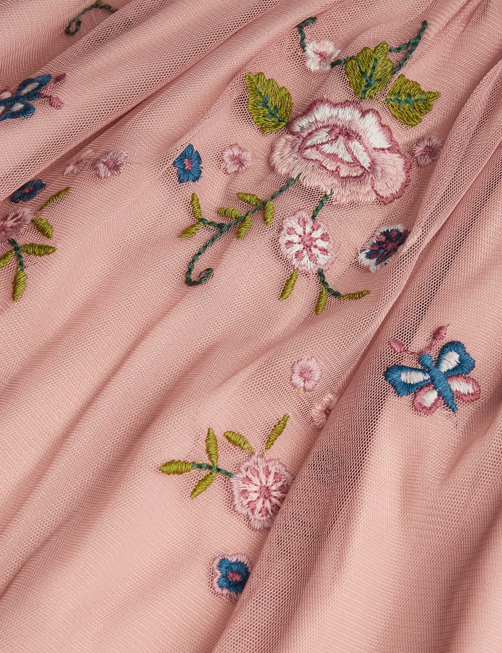 Tulle Floral Embroidered A-Line Skirt (3-15 Yrs) image 3