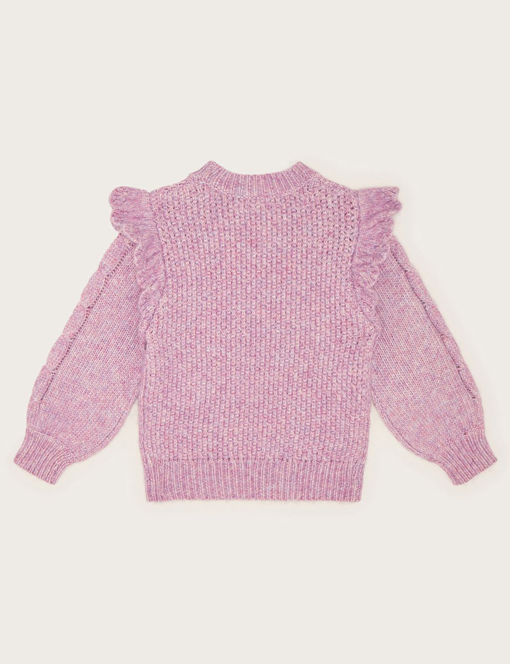 Knitted Frill Jumper (3-13 Yrs) image 2